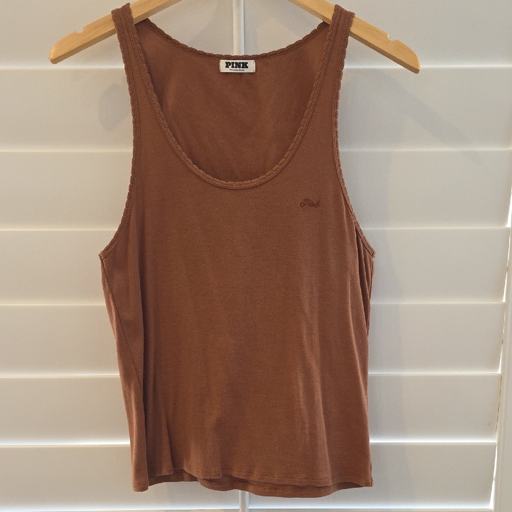 PINK Victoria's Secret Chocolate Tank Top